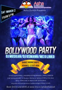 Bollywood Party 2019 Asha Zurich Stuti Aga Workshop