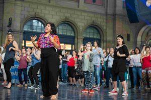 ZurichTanzt biggest dance festival in Switzerland with Stuti Aga Bollywood dance workshop at Zurich HB